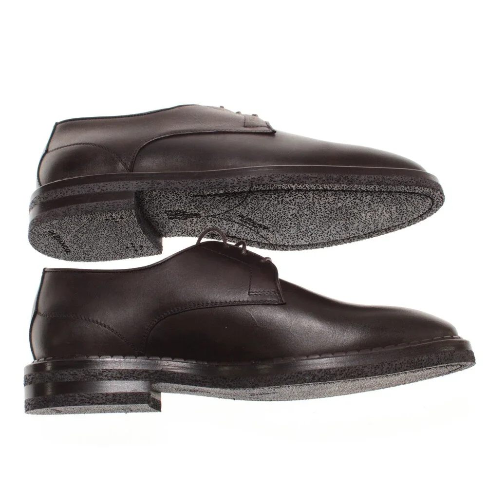 Di Bianco NWB Derby Dress Shoes Size 9 US in Dark Brown Leather Made in Italy